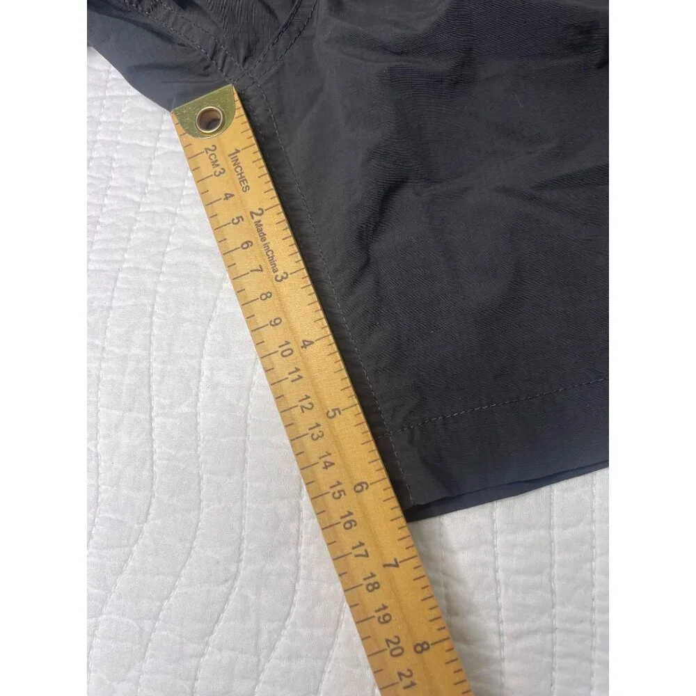 Madewell Mens Everywear Charcoal/Black Swim Casual Shorts XL Elastic Waist